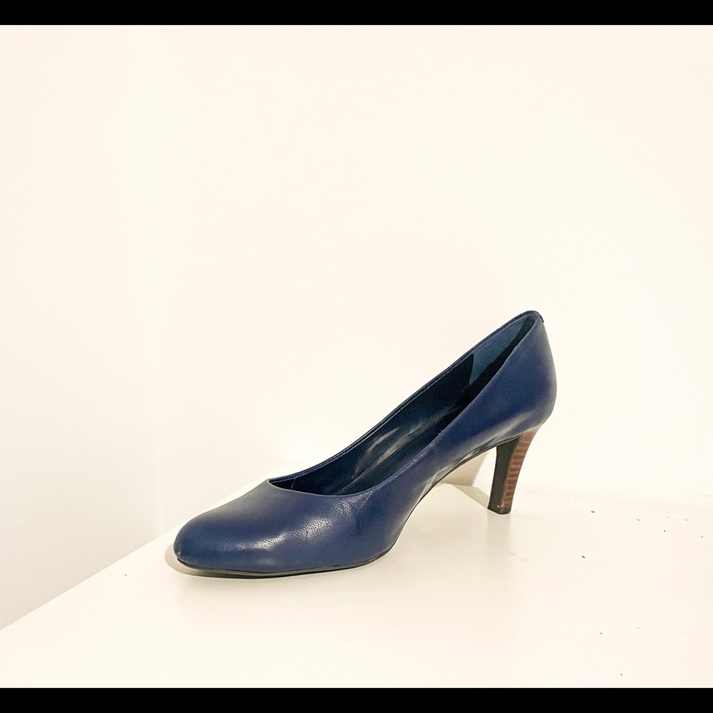 Ralph Lauren Harper Navy Blue High Heel Pumps